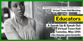 BCDIMiami's tweet photo. I really enjoyed The Congressional Black Caucus:  Speak Up &amp; Speak Out: Virtual Town Hall Meeting For Educators https://t.co/RDxZ8lUoHg