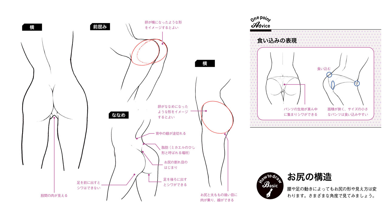 Twitter 上的 玄光社 超描けるシリーズ 超描ネタ帳 セクシーさを際立たせるために重要なお尻の描き方 腰や足の動きや角度によって形や見え方が変わっていくので細かく見ていきましょう Kyachiさん Shirotumechika 著 動きのあるポーズの描き方 セクシー