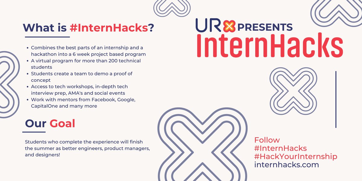 urxcommunity's tweet photo. College students, still looking for a summer internship? We've got you covered. #InternHacks student applications are now open! Apply here: https://t.co/ehIHjBmnqJ and check out https://t.co/k26Mdm26tm #applynow #internship2020 #HackYourInternship https://t.co/5jL93V9GJi