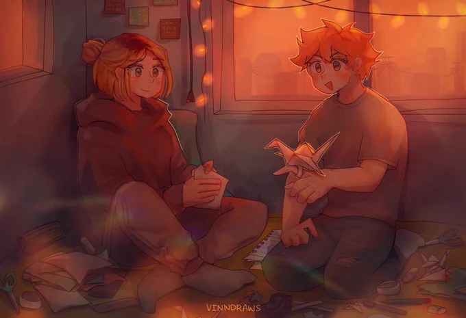 paper birds #haikyuu #kenmakozume #hinatashoyo 