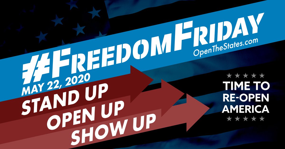 G_Humbertson's tweet photo. Just open! The lockdown is over. We the People decide. #FreedomFriday https://t.co/XsM0VRReuW https://t.co/mKSzogUDuk