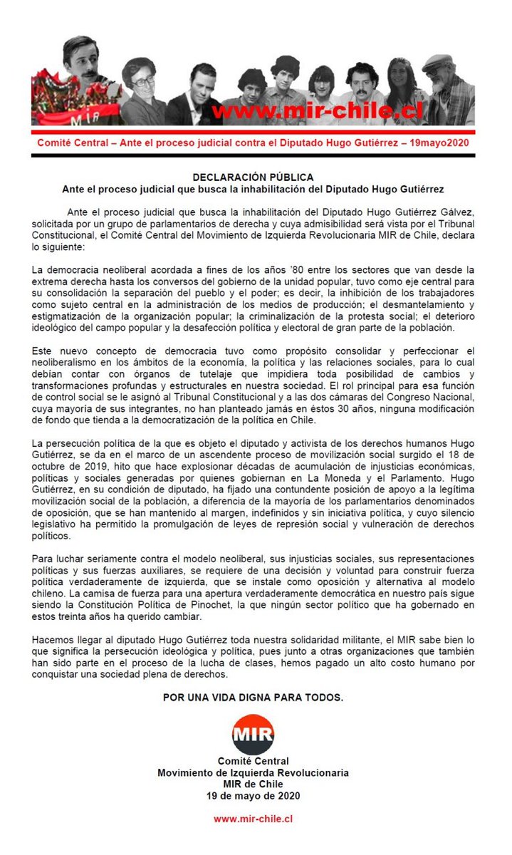 MIR de Chile tweet media