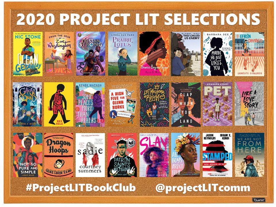 ProjectLITComm's tweet photo. See y’all in the AM for our final two #ProjectLITBookClub picks! Part 2 of our 2020 reveal will take place in the fall! https://t.co/9v5M4kkjTk