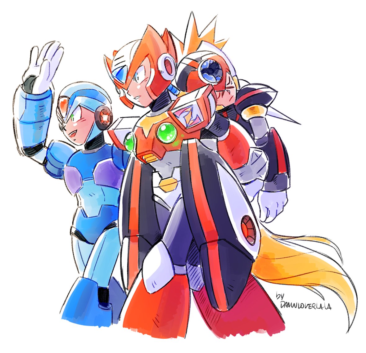 Some Megaman X drawings :P.