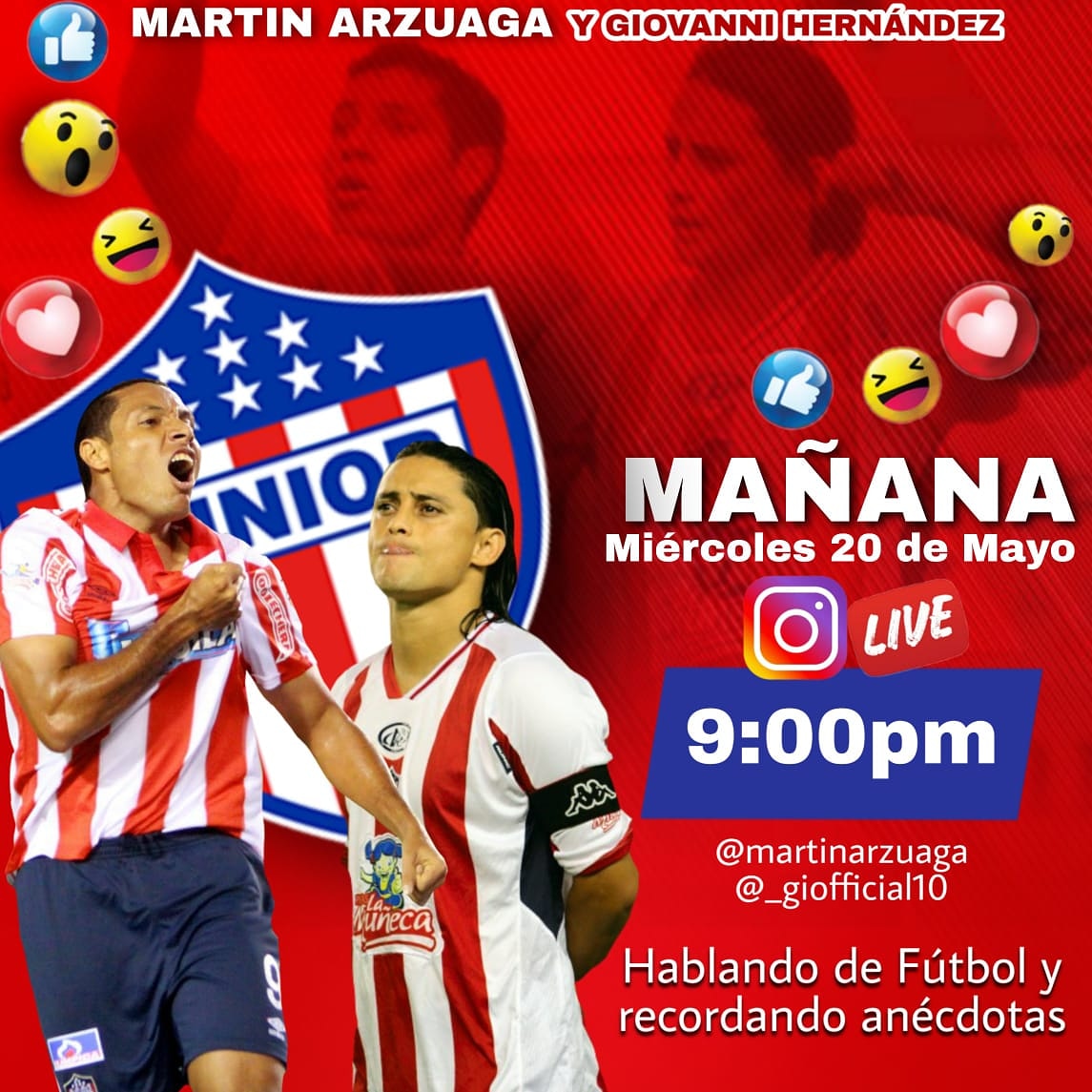 arzuagatoro24's tweet photo. #ATENCIÓN 🚨🚨🚨🚨🚨🚨🚨🚨
MAÑANA en #LIVE estaremos con @_giofficial10 a las #9PM NO TE LO PIERDAS!!!! ⚽️🎩⚽️🎩
#Fútbol #Anecdotas #Principe #Gio10 https://t.co/zHF2pIAESf