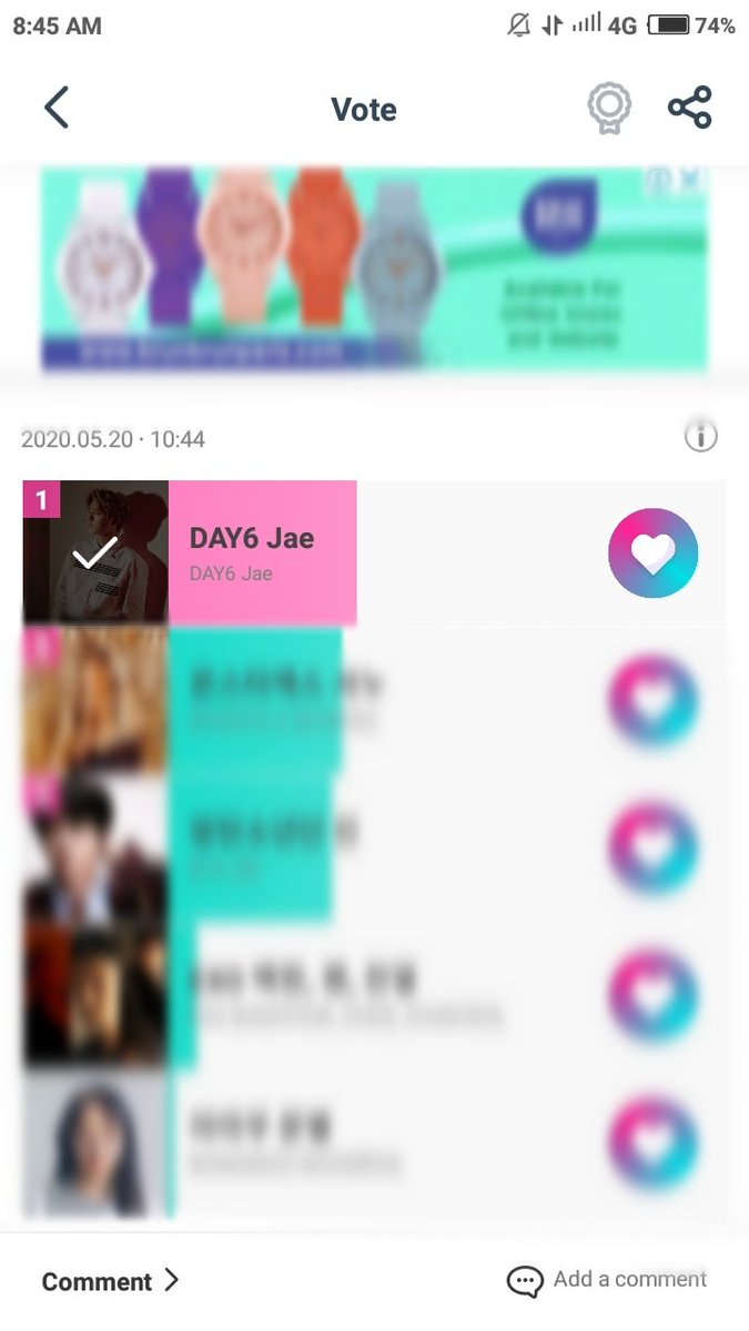 PLEASE VOTE JAE ON IDOLCHAMPthe winner will be promoted in the subway station wide ad. he's currently on 1st rank but we need to vote to maintain its positionlink:  http://mbcplus.idolchamp.com/app_proxy.html?type=vote&id=vote_1790_1120i'll guide you how to collect chamsim below