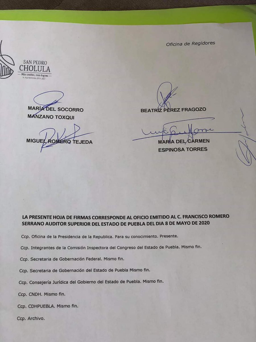 pauloyolatl's tweet photo. 7. El presidente de San Pedro Cholula @LAlbertoArriaga, fue denunciado ante la @AsePuebla por sus propios regidores; lo acusan de no transparentar la aplicación de los recursos públicos.

https://t.co/YsfqAwB3Dn https://t.co/HydBWx7xtW