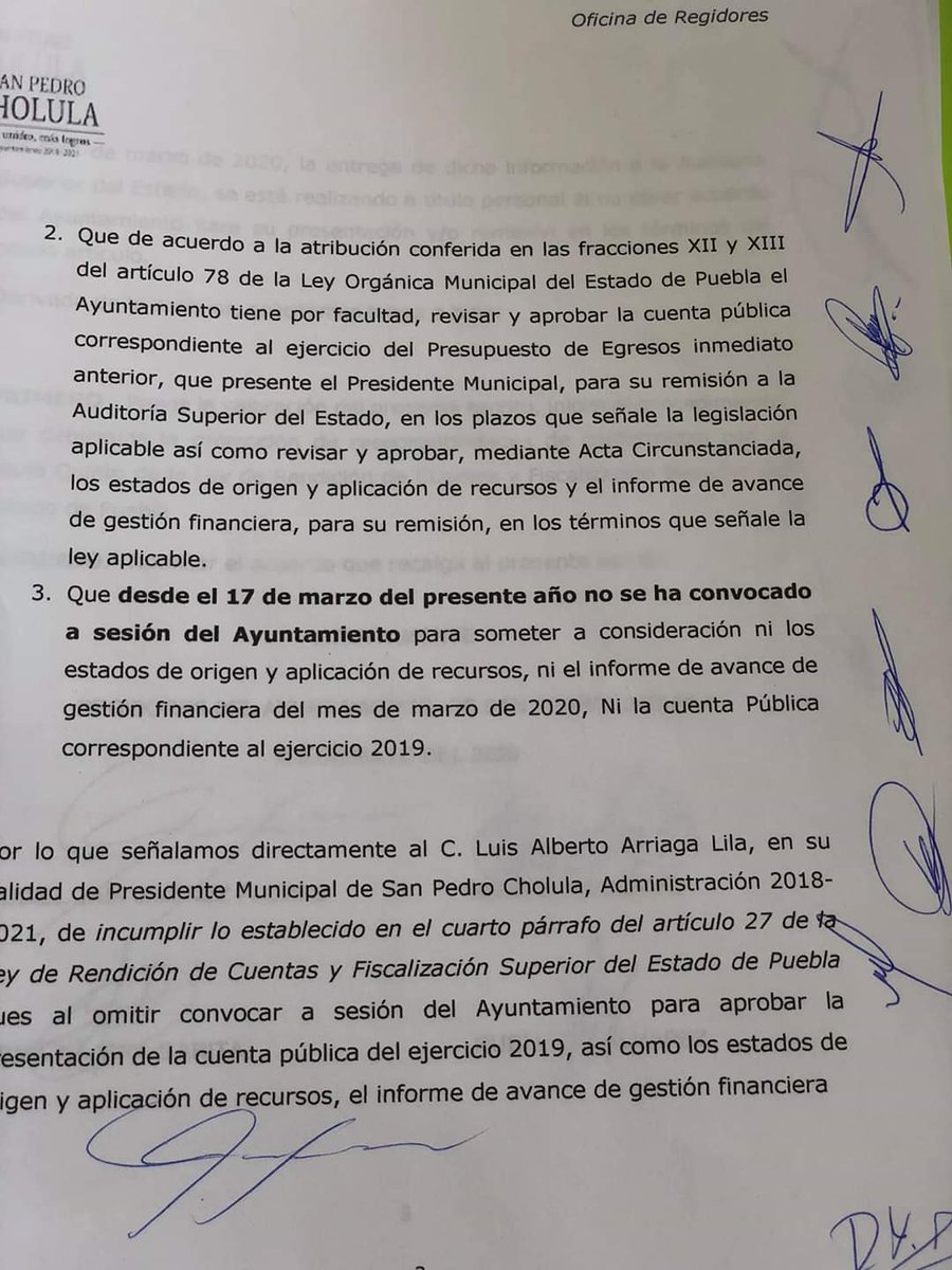 pauloyolatl's tweet photo. 7. El presidente de San Pedro Cholula @LAlbertoArriaga, fue denunciado ante la @AsePuebla por sus propios regidores; lo acusan de no transparentar la aplicación de los recursos públicos.

https://t.co/YsfqAwB3Dn https://t.co/HydBWx7xtW
