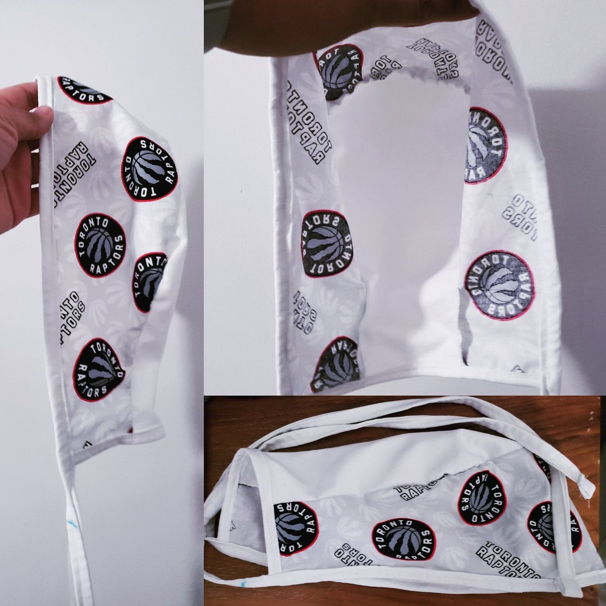 nylarev's tweet photo. @Raptors I made these scrub caps for male nurses. A request from from #hospital staff  @StMichaelsFdn  I hope I can #help a little bit. I didn't have a lot of #fabric. @verna_perdon https://t.co/GKqlZbQd4o