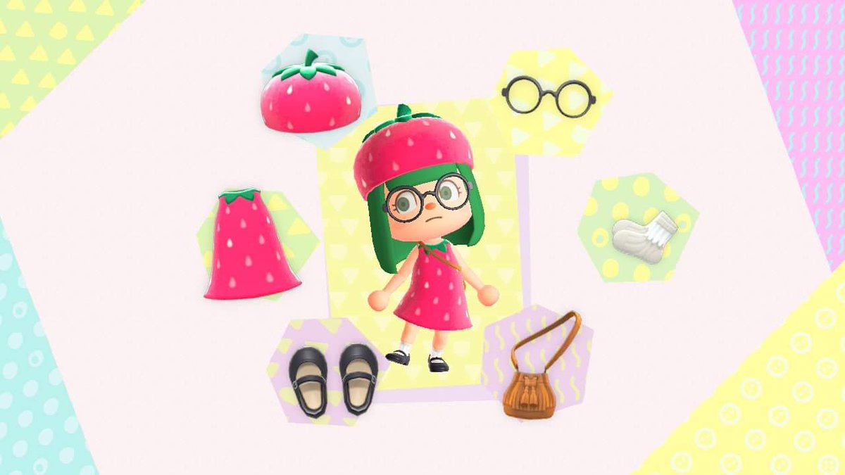 LastAnch's tweet photo. Today's outfit was *berry* cute! Sorrynotsorry. I live for puns. #ootdacnh #ACNH #AnimalCrossingNewHorizions https://t.co/NalKiXLHyZ