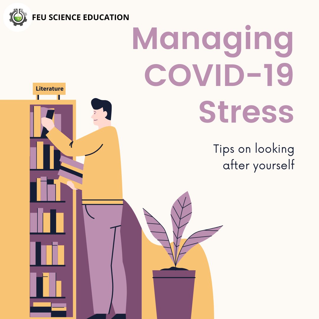FEU_ScienceEd's tweet photo. #ScieCares 

We hope you're well and safe, Sciekadas! Here are some of the ways to manage COVID-19 stress. 

#FEUScieTalk #TED1203 #EdChat https://t.co/xXphz3DM1S