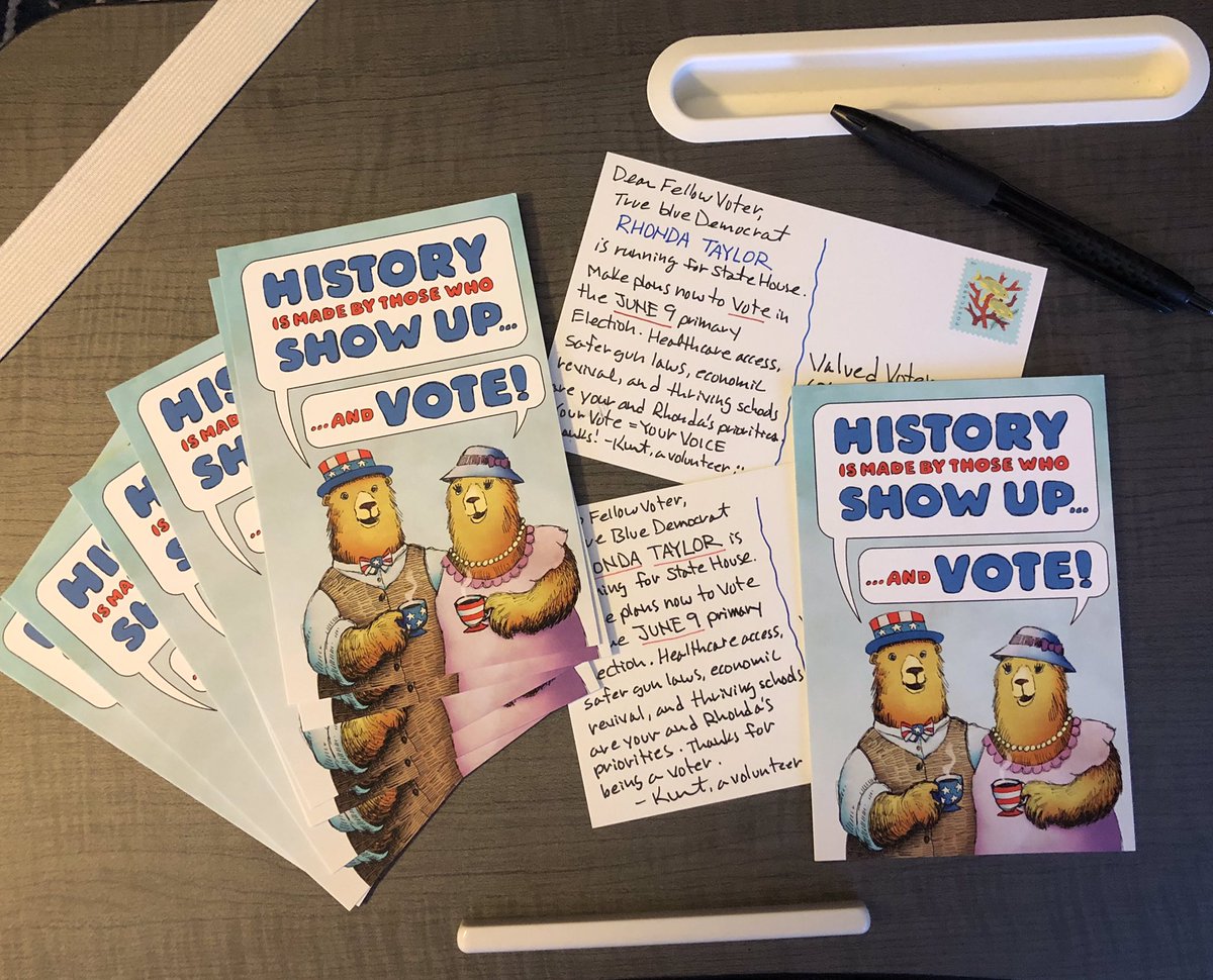 The bears say #ElectRhonda. Trust the bears.
#PostcardsToVoters @DemocratWit