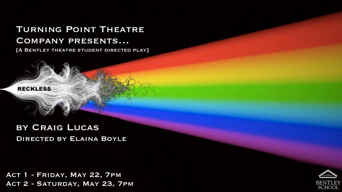 bentleyschool's tweet photo. This Fri &amp; Sat is the premier of a special student #Theatre production of Reckless, directed by Senior Elaina Boyle. It has been recorded on green screens by our talented students &amp; edited into an awesome blend of theatre and film. Register  to watch! https://t.co/fVeuSYOgVA https://t.co/n8a3RgWCzl