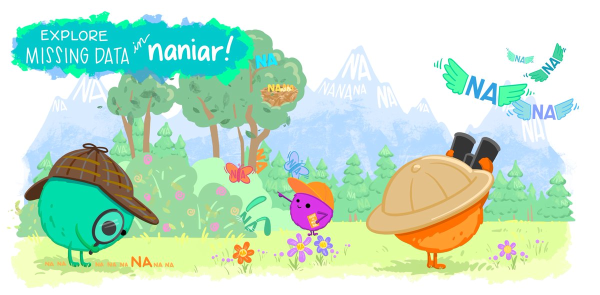 allison_horst's tweet image. Loved sharing the magic of learnr and naniar (by @nj_tierney) today! More on why I think learnr is a great option for remote teaching on the RStudio Education blog: education.rstudio.com/blog/2020/05/l…

Enter naniar to become a missing explorer in this learnr tutorial! allisonhorst.shinyapps.io/missingexplore…