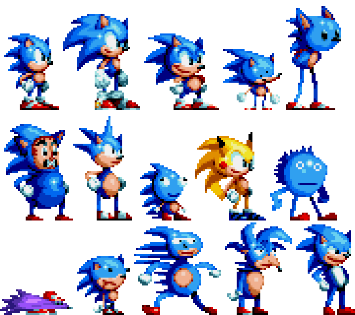 Majin sonic pixel art