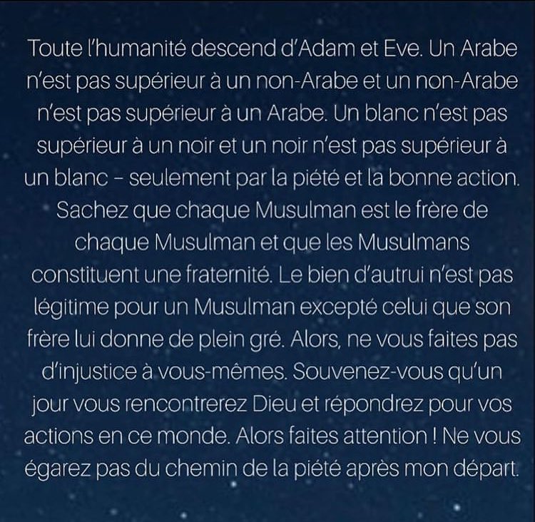 RappelsFollow's tweet photo. Le dernier sermon du Prophète ﷺ au Mont Arafat : https://t.co/Qqt0dIcNzY