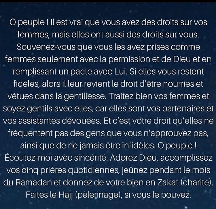 RappelsFollow's tweet photo. Le dernier sermon du Prophète ﷺ au Mont Arafat : https://t.co/Qqt0dIcNzY
