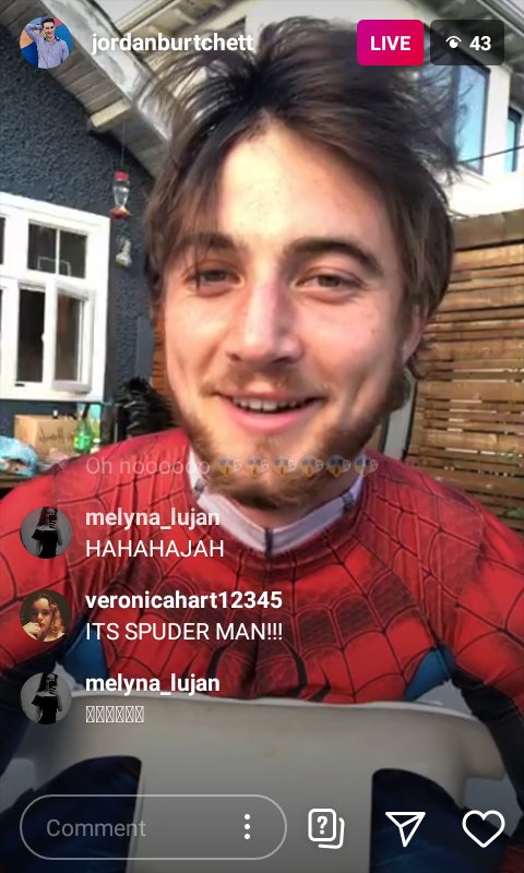 JBurtchettPH's tweet photo. What?!? Jordan is spiderman? Tom Holland who? *insert surprised pikachu face here*
The biggest plot twist during quarantine! lol

#spidermanspideydpidey 😆 https://t.co/5SVHSUKYCo