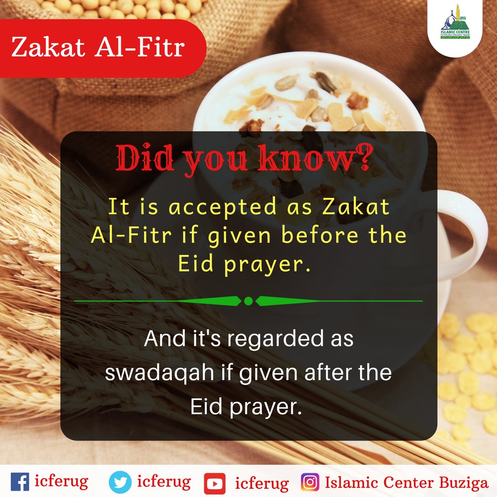 icferug's tweet photo. Ramadhan Day 27
Now that Ramadhan is about to end, you need to know this about Zakat Al-Fitr. https://t.co/z6z3ei2n3q