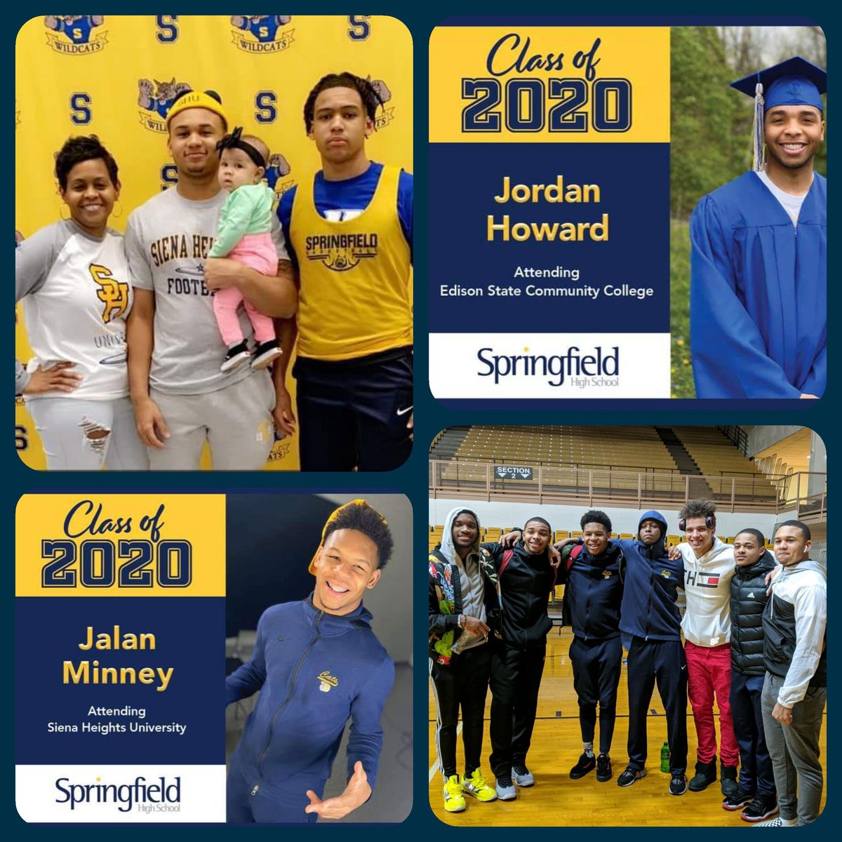 Very proud of our resilient 2020 class; truly special student athletes 🎓🏀🏈 #CatPride 💪🏼

<a href="/larryLstephens1/">Larry Stephens III</a> 
<a href="/Jeff_3510/">Jeffrey</a> 
<a href="/cole_raymans/">Raymans money cole</a> 
<a href="/Minneyjalan6/">Jalan Minney</a> 
<a href="/DevinBucket10/">Devin</a> 
<a href="/ty_aren/">Ty'Aren Brown</a> 
@ Jordan Howard 

Continue to be great. WE are eager to follow your college journies. #SPRINGFIELD 🗣