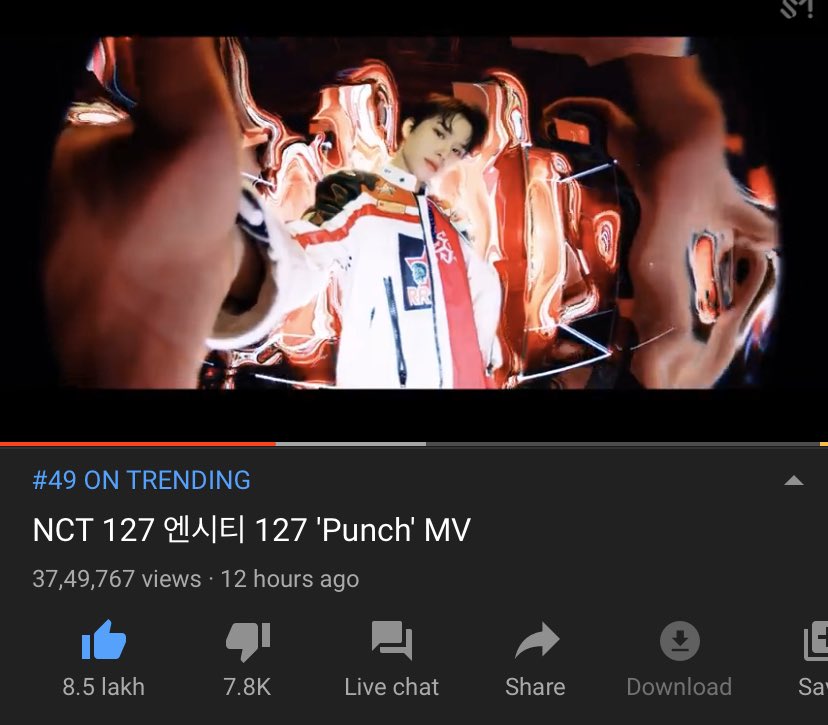 NCT_India_'s tweet photo. ARE Y’ALL STILL STREAMING?
Well I hope this good news gets you motivated!
#Punch is currently trending at Number 49 on YouTube India!🥳
If we put in more effort I’m certain we can climb higher!
Views @ 3.7M
📌https://t.co/l8nH8PTgkL
#NCT127PUNCH #TheFinalRoundOutNOW #NCT127 https://t.co/XDSBYjM7SC