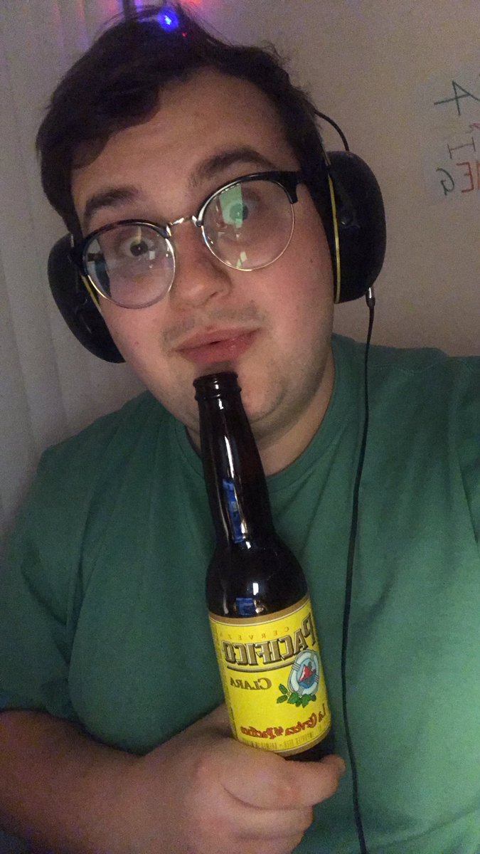 RHBR_pod's tweet photo. Dylan let me leave the closet so I could enjoy trying Pacifico for the first time ever! #beer #ThanksDylan https://t.co/1uTY9H43in