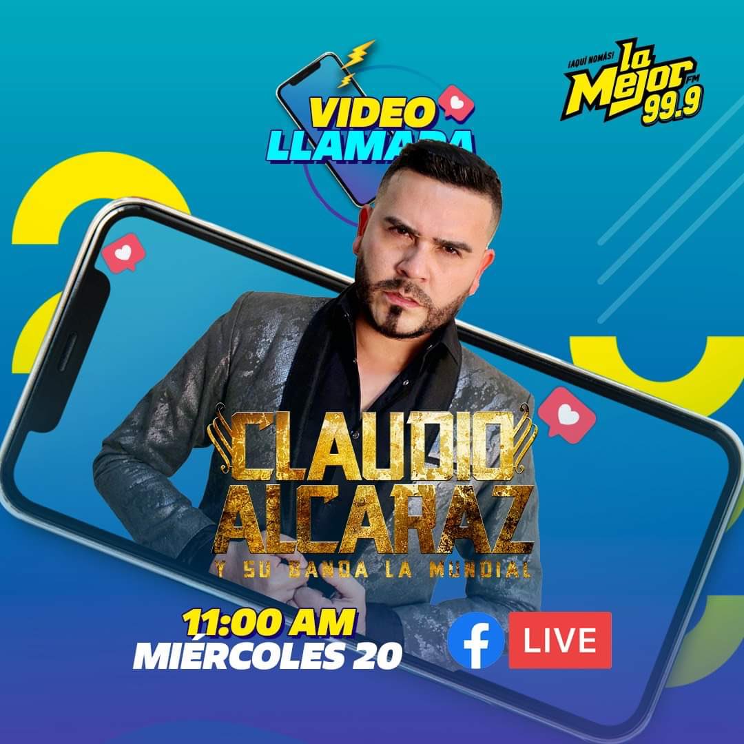 loveA8731's tweet photo. Mañana Miércoles 20 A Las 11.00 AM A #ClaudioAlcaraz En Videollamada Por La Mejor 99.9 ✌🏼😍 https://t.co/TwVfx7ECWH