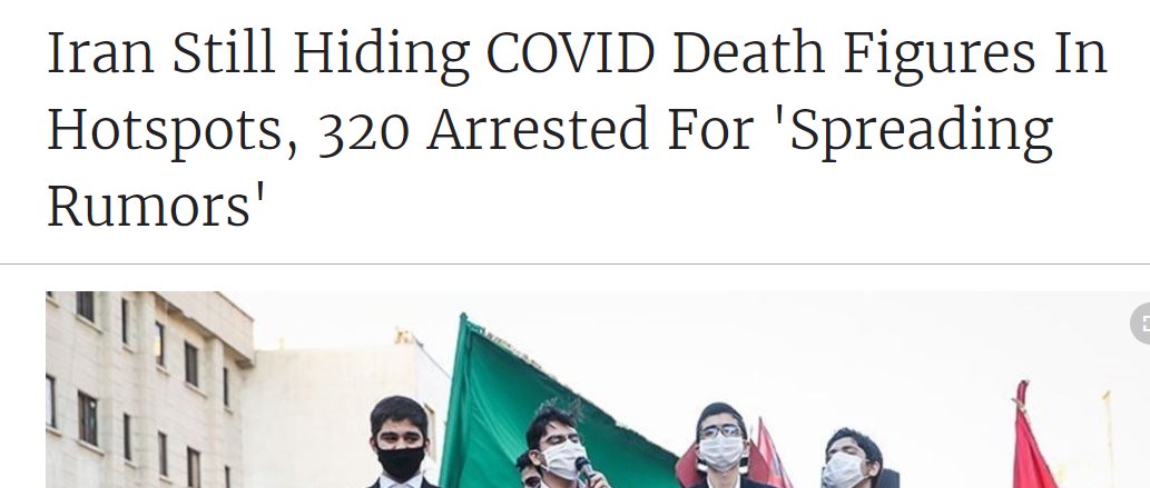 18/n In addition, the Iranian study uses the official figure for deaths, and as has been pointed out this number may be a significant underestimate