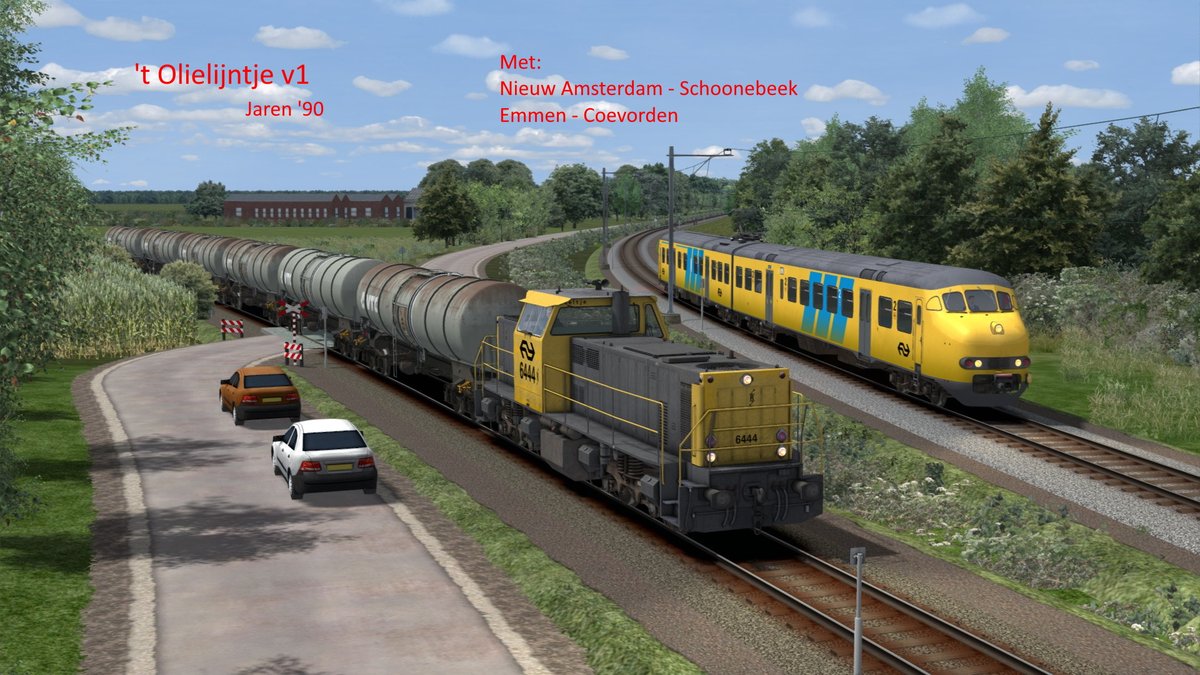 dutchsims's tweet photo. 't Olielijntje, een route door rommy136, is nu verkrijgbaar op #DutchSims. Deze route neemt je mee terug in de tijd naar de jaren '90 tussen #Coevorden en #Emmen en de olielijn naar #Schoonebeek.
Download de route hier!: https://t.co/lvzr5bOmBg https://t.co/kFODWubHeB