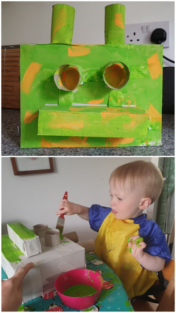 RosneathPrimary's tweet photo. Happy Eco Day 💚 Hope you are all enjoying your eco activities that class teachers have posted on Seesaw. Mrs Rogers and Arran have reused some of their recycling to make a green eco monster 🐉 We would love to see what you are up to so please post your photos on here or seesaw! https://t.co/D8IQVENViZ