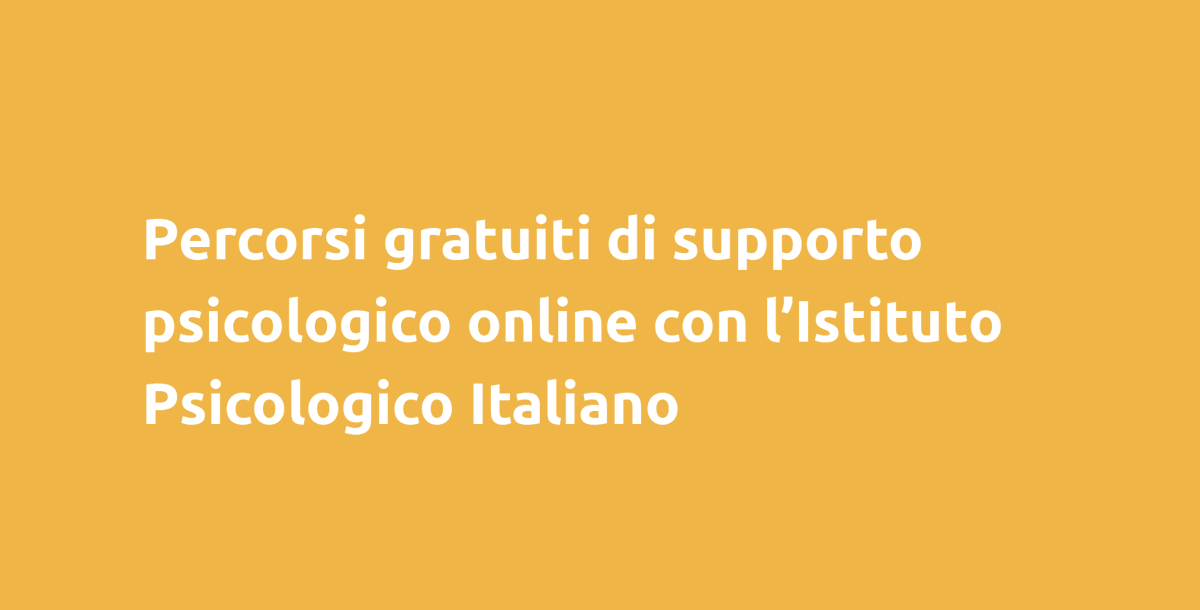 L'Istituto Psicologico Italiano è attivo nell’offrire percorsi di supporto psicologico online a tutti i cittadini che in questo momento ne sentono la necessità, proponendo interventi brevi e gratuiti. Scopri come prenotare il servizio: ipsimilano.com/contatti #Salute #Covid_19