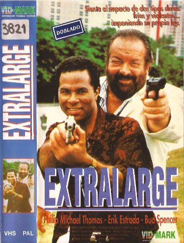 My first exposure to Philip Michael Thomas, however, was the absolutely tremendous ExtraLarge series where he teams up with the very Italian Bud Spencer. Thomas is the comic relief, which means he does accents badly