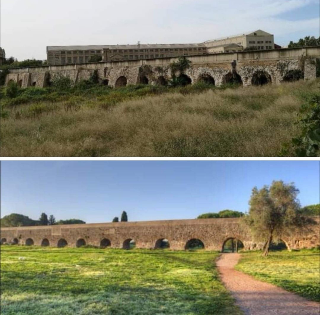 ADIVINA CUAL ES EL ACUEDUCTO DE ORIGEN ROMANO DE MANISES (VALENCIA) Y EL ROMANO DEL 'PARCO DEGLI ACQUEDOTTI'DE ROMA