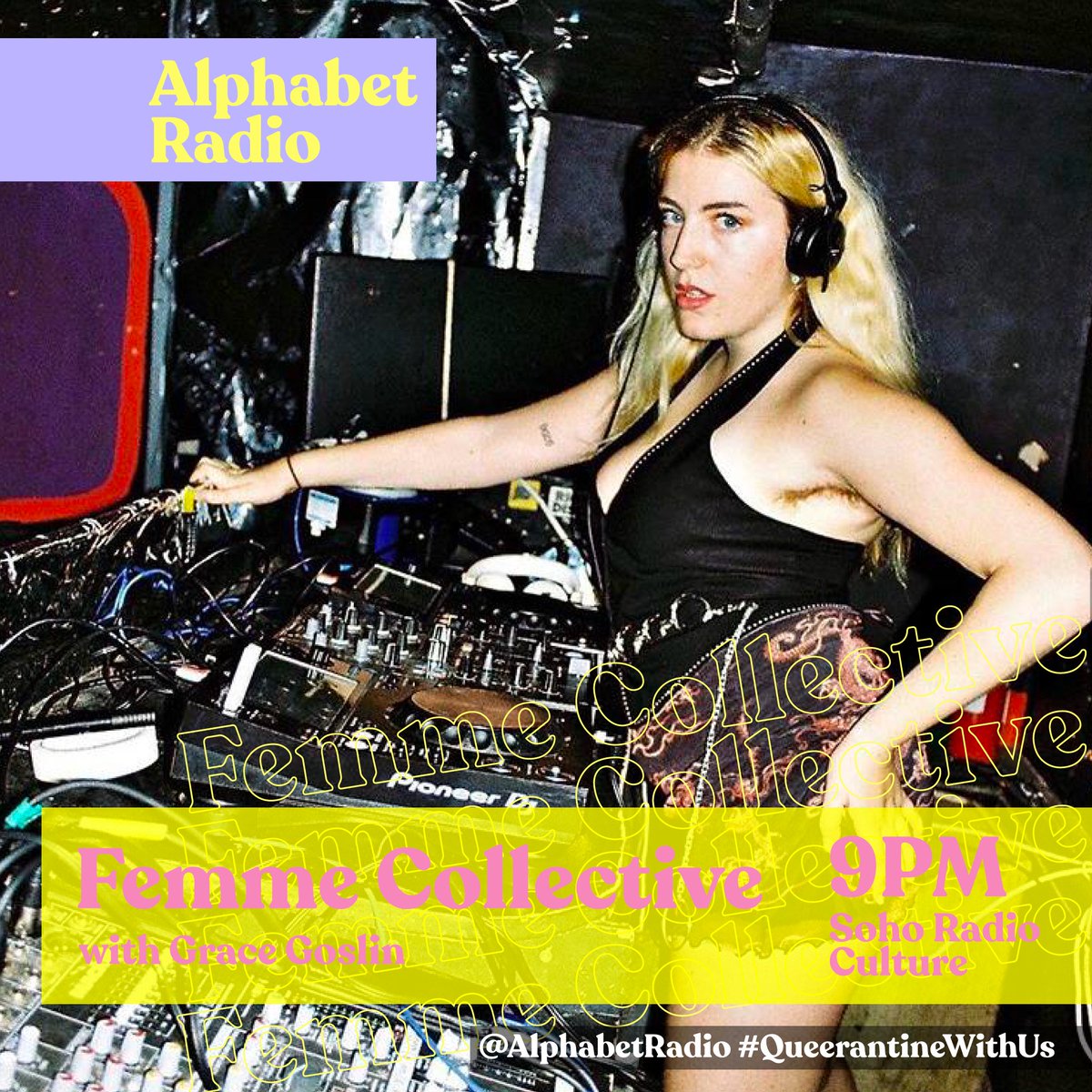 Alphabet Radio (@alphabetradio) on Twitter photo <a href="/qmmunitypod/">#QmmunityPod</a> <a href="/femmecollective/">The Femme Collective</a> <a href="/MissJSquared/">Jennifer Juan 💕</a> <a href="/char_bailey_/">Char Bailey</a> <a href="/alexiscaught/">Alexis Caught</a> <a href="/JasonKwanMusic/">jasonkwanmusic</a> <a href="/aktcharity/">akt</a> <a href="/yasminlajoie/">yasmin lajoie 𓂀</a> <a href="/AshleighJane92/">Dr Ashleigh Rushton🏳️🌈</a> <a href="/mclaren_lisa/">Lisa McLaren</a> @Kevinmorosky 9PM - <a href="/FemmeCollective/">The Femme Collective</a> with <a href="/GoslinGrace/">Grace Goslin</a>
Get a glimpse into the ‘full Femme experience’ as founder Grace outlines Femme’s mission and introduces her creative partner in crime, <a href="/iamdanran/">dani ran</a>. Joined by publisher, activist and editor of Bricks magazine, <a href="/ToriWest_/">Tori</a>. <a href="/qmmunitypod/">#QmmunityPod</a> <a href="/femmecollective/">The Femme Collective</a> <a href="/MissJSquared/">Jennifer Juan 💕</a> <a href="/char_bailey_/">Char Bailey</a> <a href="/alexiscaught/">Alexis Caught</a> <a href="/JasonKwanMusic/">jasonkwanmusic</a> <a href="/aktcharity/">akt</a> <a href="/yasminlajoie/">yasmin lajoie 𓂀</a> <a href="/AshleighJane92/">Dr Ashleigh Rushton🏳️🌈</a> <a href="/mclaren_lisa/">Lisa McLaren</a> @Kevinmorosky 9PM - <a href="/FemmeCollective/">The Femme Collective</a> with <a href="/GoslinGrace/">Grace Goslin</a>
Get a glimpse into the ‘full Femme experience’ as founder Grace outlines Femme’s mission and introduces her creative partner in crime, <a href="/iamdanran/">dani ran</a>. Joined by publisher, activist and editor of Bricks magazine, <a href="/ToriWest_/">Tori</a>.