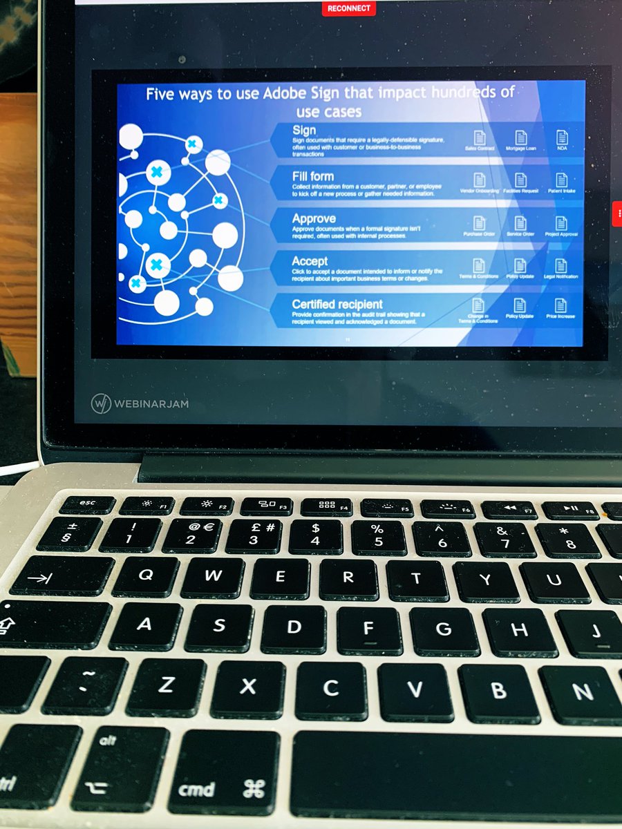 AcademiaGroup's tweet image. We are live with David Grant as he discusses the importance of digital signatures @AdobeUK #AdobeSign #Adobe

View our webinar schedule via academia.co.uk/vtc/

#VTC2020 #VTC #Webinars #EdTech