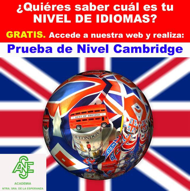Si no sabes qué nivel de inglés tienes haz a través de nuestra página web una prueba de nivel, es gratis y no tiene ningún compromiso. #acesperanza #ingles #pruebanivel acesperanza.com/prueba-de-nive…