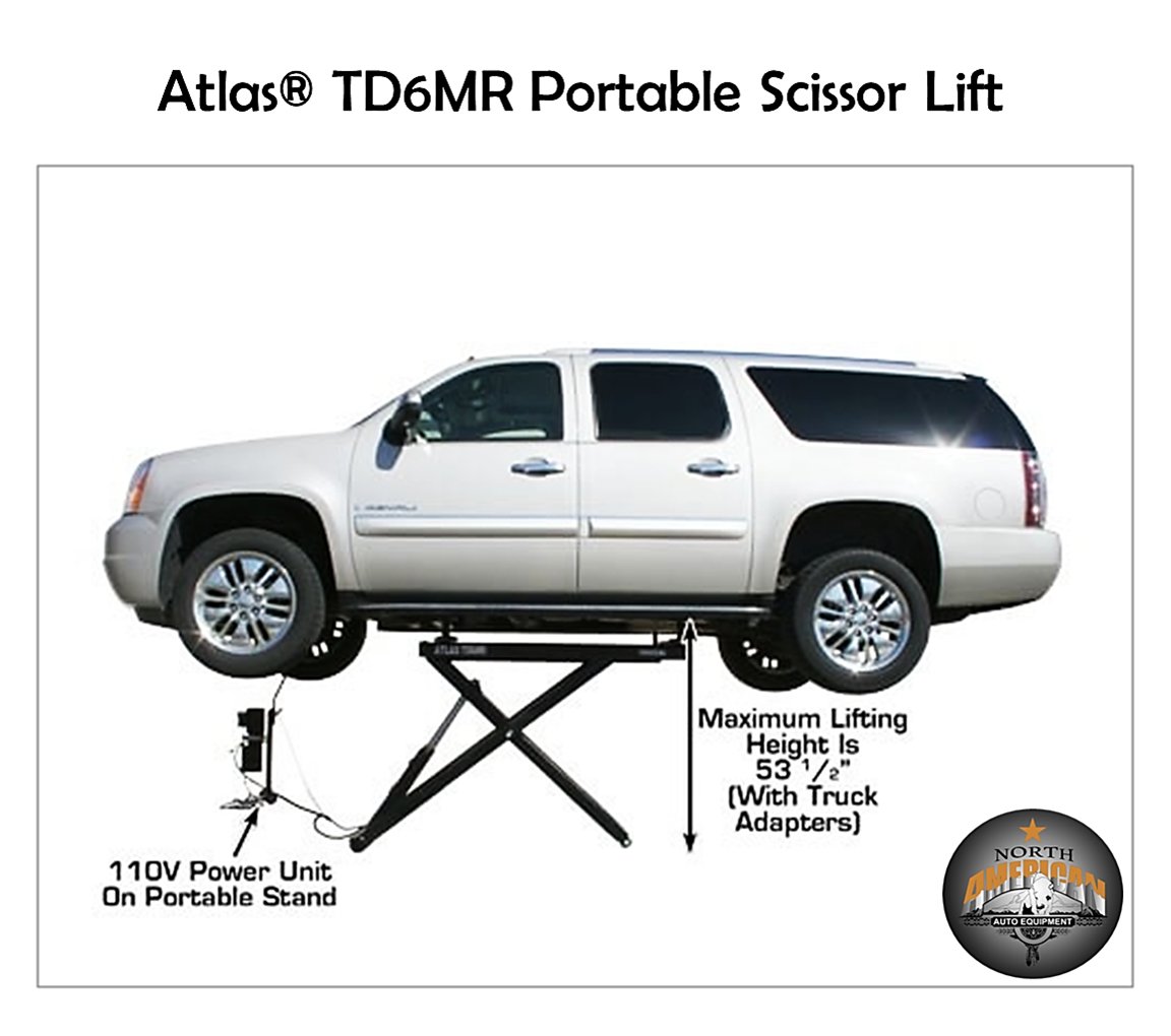 NAautoequipment's tweet photo. Atlas® TD6MR - a free standing 6,000 lb. capacity portable scissor lift... starts at $1,945.00! 🚙🚗👍
#scissorlift #Atlasscissorlift #garageequipment #garagegoals #homegarage #autoshop #servicelift #garagemonkey #garageequipment #naautoequipment #universalift #naautoequipment https://t.co/AEqRpYi4Yy