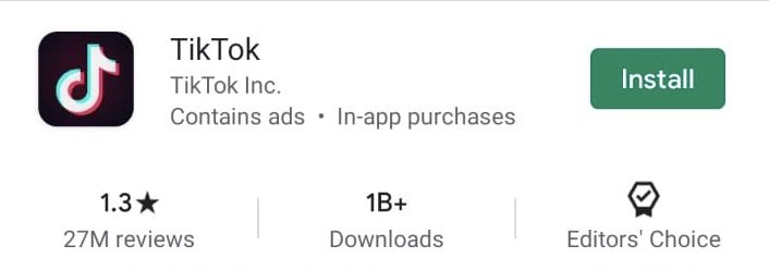 FandOmkar's tweet photo. Kya aapne bhi 1 star rating di hai?
#tiktokbanindia 
#tiktokdown 
#tiktokrating 
#tiktokbaninindia 
#tiktokexposed 
@CarryMinati https://t.co/Yi1My77vrS