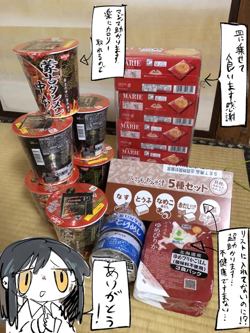 早くも三名から生活支援頂きました…ありがとうございます!
大事に食べて命を繋いでいきます 
