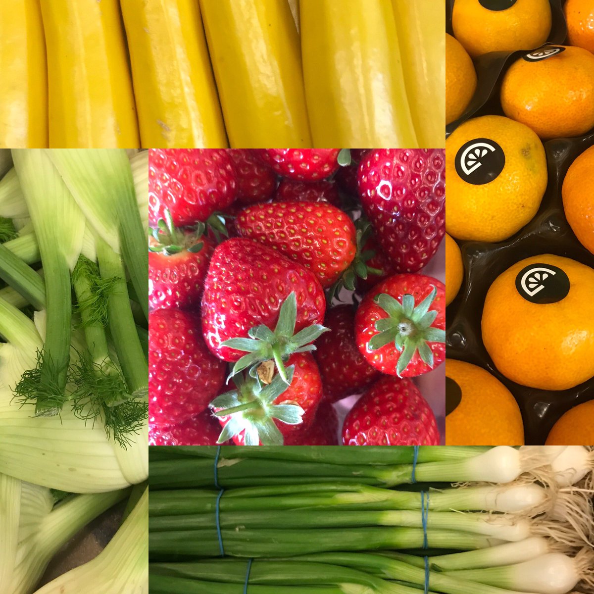 Great rang of fresh produce coming in this morning