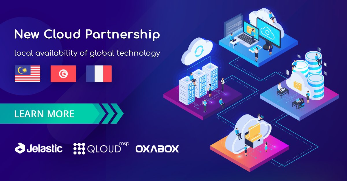 mrAlexZT's tweet image. Jelastic partner ecosystem is rapidly growing and today we&apos;re happy to welcome two more partners - #CirrusGrid in #Malaysia 🇲🇾 &amp;amp; #OxaCloud in #France 🇫🇷 and #Tunisia 🇹🇳 Let&apos;s unite the forces to provide jamazing cloud experience for our customers! 🎉 …