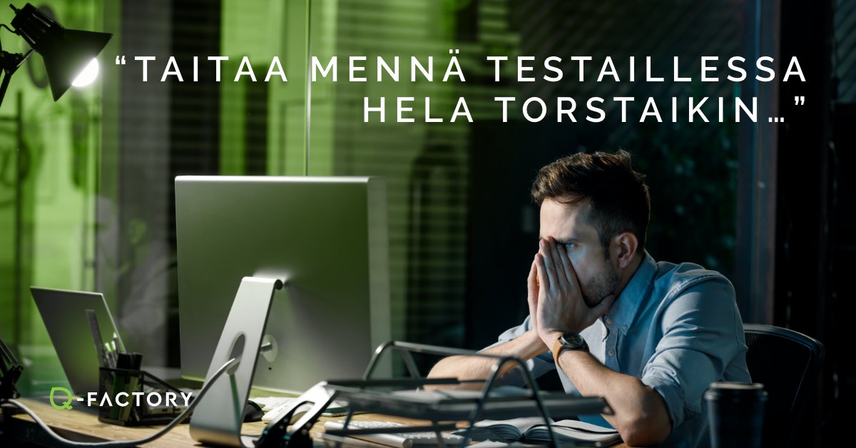 Vaikka testaus viekin oman aikansa niin on lopputulos sen arvoista. Testauksen avulla varmistat palvelusi laadun ja turvaat sen tulevaisuuden.

Lue lisää: ow.ly/9ep850zLiku

#qfactory #laatutuomielenrauhaa #testaus #tulevaisuus