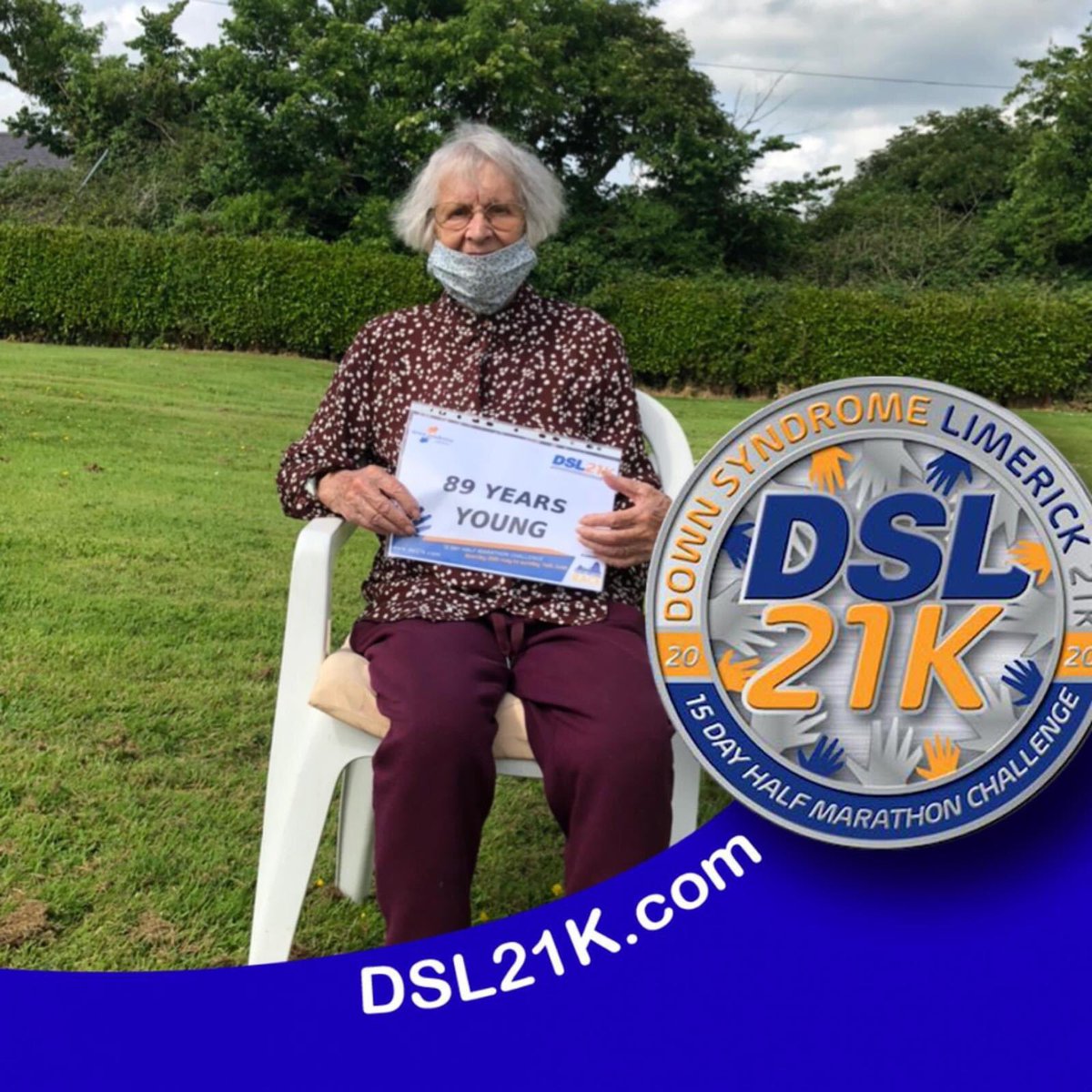 DSLimerick's tweet photo. Nana Catherine has registered for our virtual event and will do 21 short walks for the challenge. What an inspiration at 89 years young!
Register at https://t.co/BXFam8Upld. Donate at https://t.co/wTbwVp1JuK
#challengewithoutborders
#dsl21k
#limericklegend https://t.co/jRb4EEvCnC