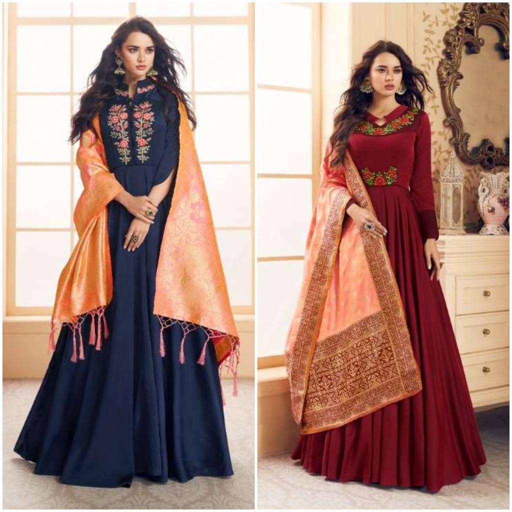 Women Wedding Party Wear Maxi Dress - Buy Women Wedding Party Wear Maxi  Dress online in India