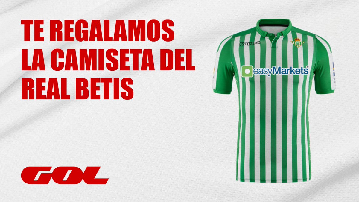 Gol's tweet photo. 🎁 REGALAZO 

🔥 @LaLiga volverá con un derbi sevillano y hay que celebrarlo

💚⚪ Camiseta del @RealBetis

👇🏽 Requisitos:

❤️ Sigue a @Gol

🔁 Haz RT

#⃣ Dinos una razón para ganarla usando #BeticosDeGol

🏅 Un ganador https://t.co/I5LhHhir6N