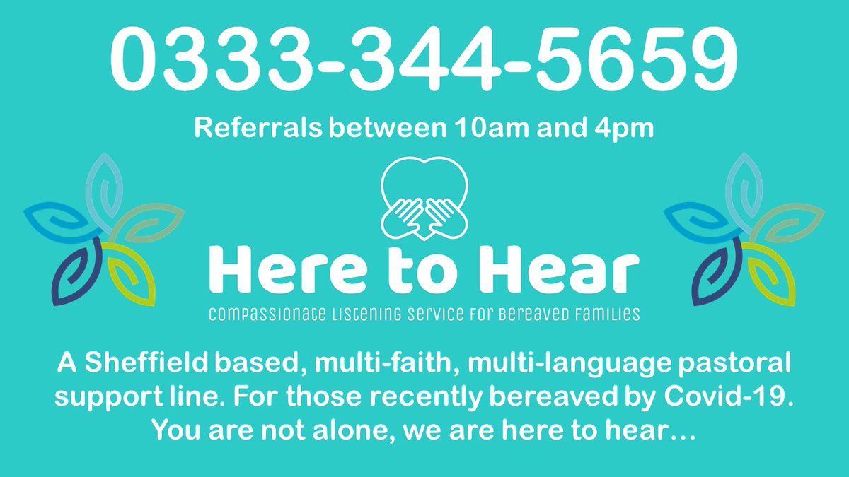 This #MentalHealthAwarenessWeek, talking about our mental health is vital, particularly during these unprecedented times. 

We have launched a pastoral support line to help those bereaved or experiencing emotional distress during this time.

We are Here to Hear❤️