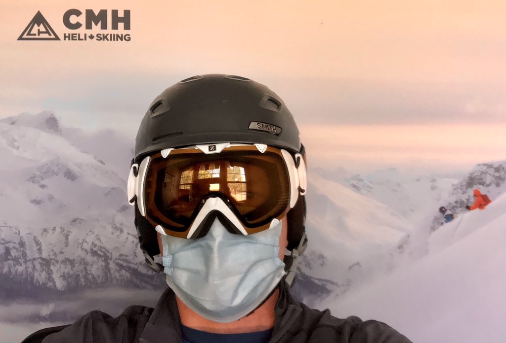 How a heli-skier protects himself from the caronavirus: