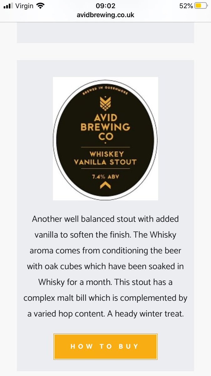Well my first <a href="/AvidBrewingCo/">Avid Brewing Co</a> order has gone in 🕺🏻🍺
10l American Pale ale &amp; 10l of IPA 5% should last me a week or two 👀  
Can’t wait get everything set up next week 🙌 
The Whiskey vanilla stout looks a shout for the future 🥴