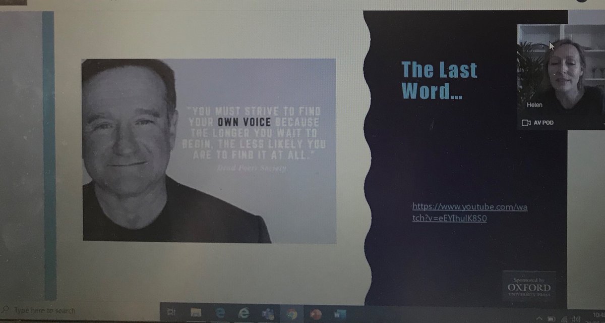 Another great Virtual Classroom session hosted by OUP with <a href="/prince_helen/">Helen🙋🏻‍♀️</a>! Lots of great ideas for using poetry to improve vocabulary! Look out for some teaching poetry ideas and resources for home learning and CLPL from the Literacy Team coming soon! #DundeeLearning #CLPL