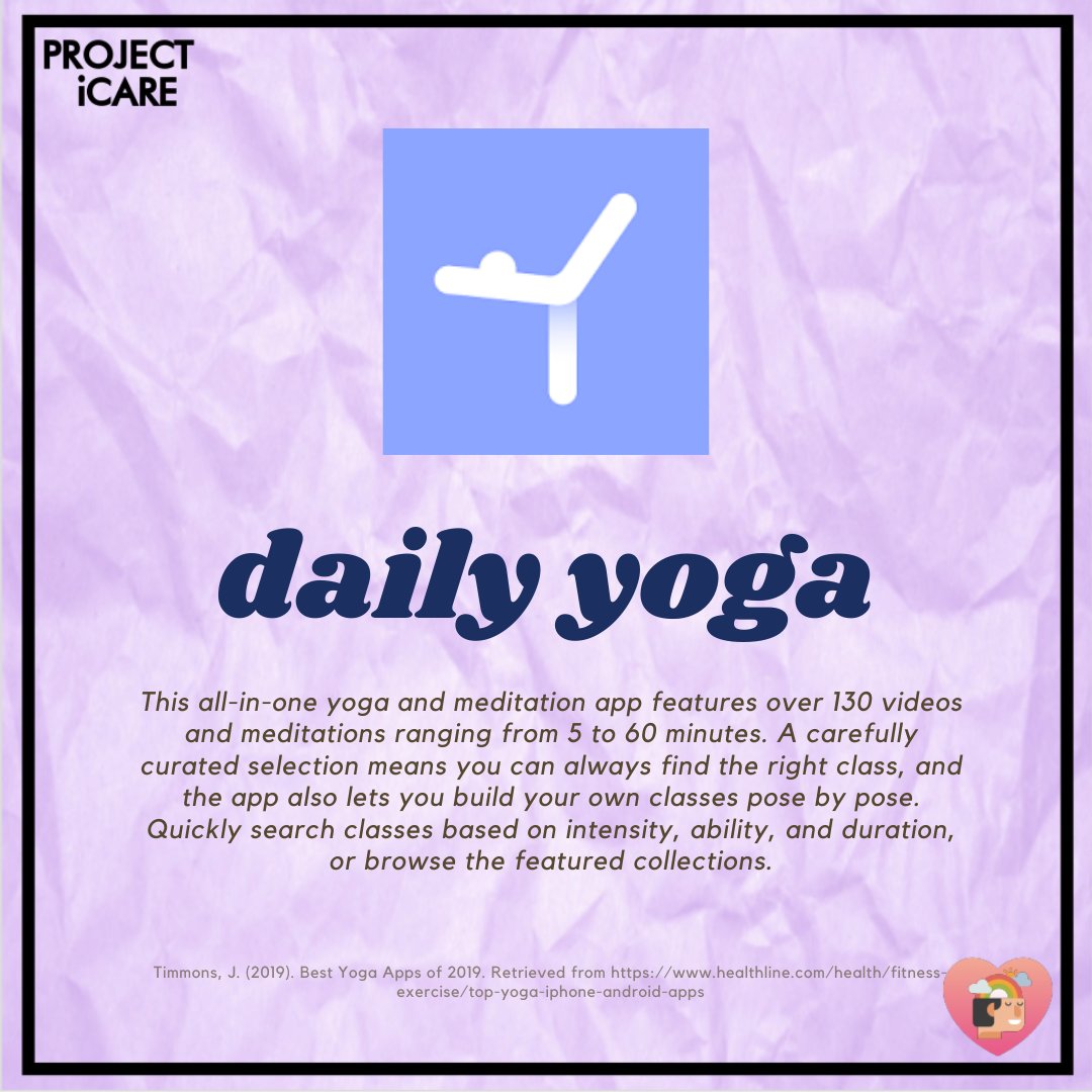ProjectiCare22's tweet photo. YOGA Budds!
Here are some apps that can help you reach your core!
Download it now! 💕
Keep Calm and remember, #YOGADoIT 🥰
Remember, self-care is not selfish, self-care is the best care. 💜
#ProjectiCare
#MyselfInProgress
#OneStepADay
#YogaDoIt https://t.co/xQW3tZluY0